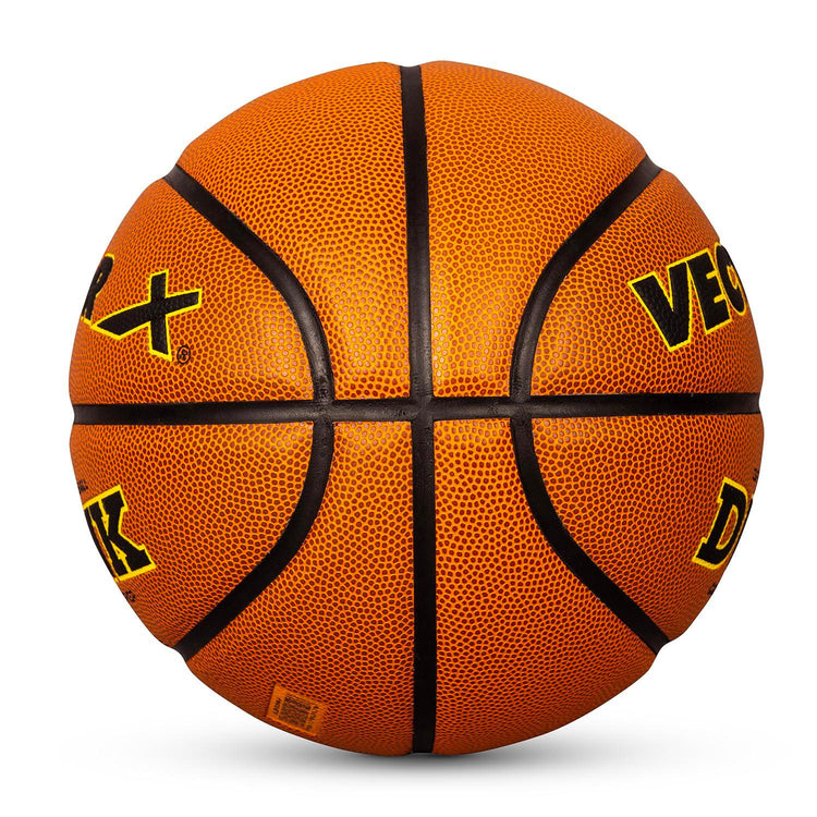 Vector X Dunk Premium PU Cover Professional Basketball with Free Air Needle for Indoor-Outdoor (Color : Brown)