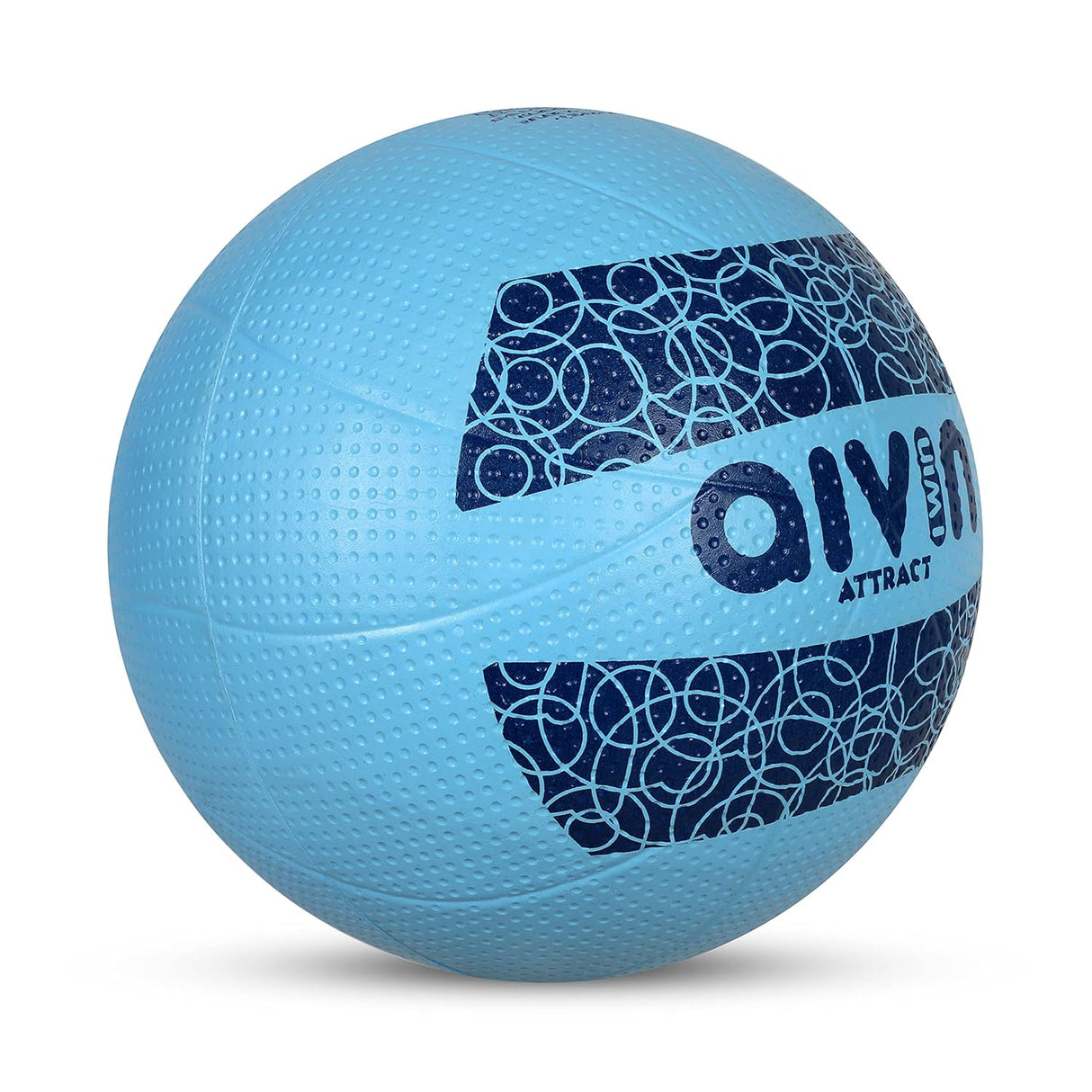 AIVIN Attract Volleyball, Volleyball Games, Match Ball, Training Ball, Indoor, Outdoor Ball, Durable for Practice, Water Resistant and Suitable for All Surface, (Sky-Blue) Size-4