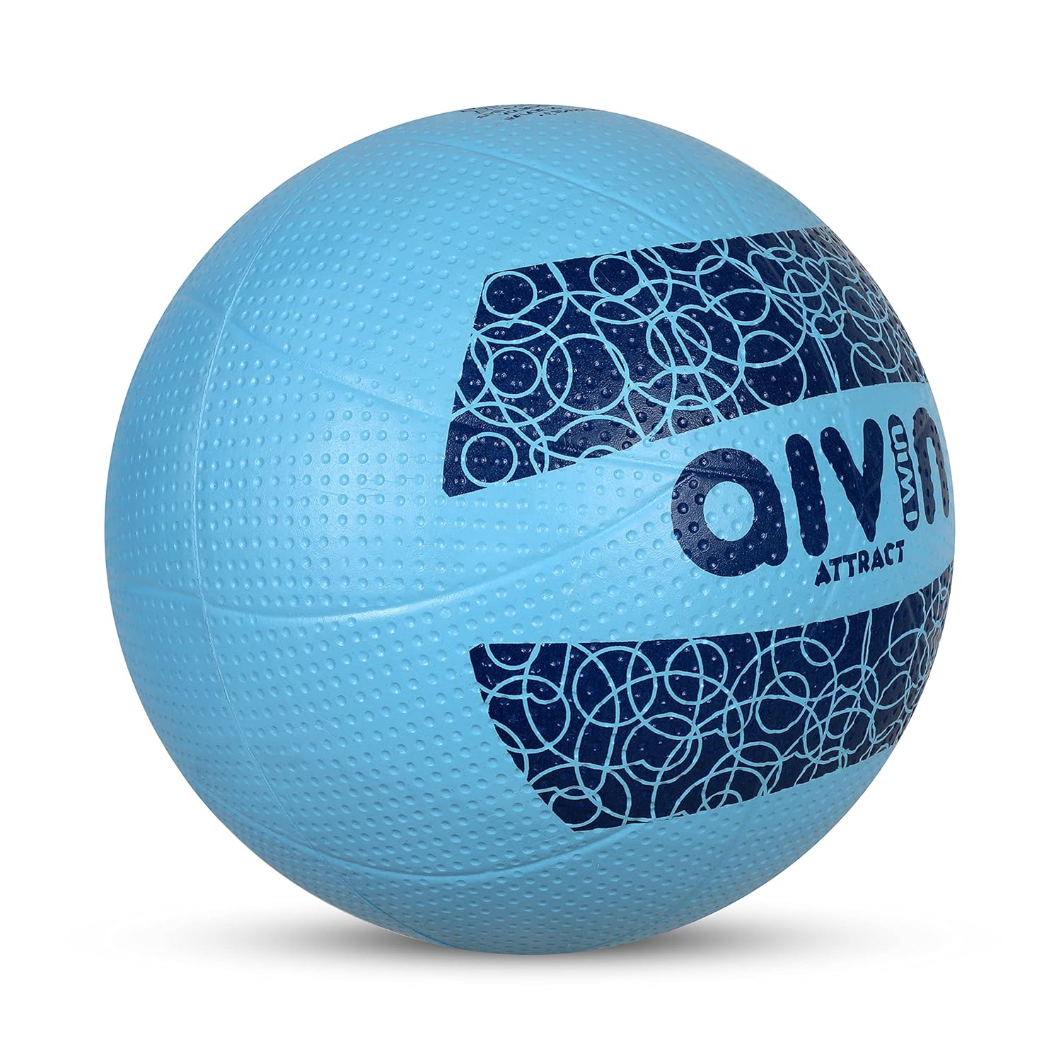 AIVIN Attract Volleyball, Volleyball Games, Match Ball, Training Ball, Indoor, Outdoor Ball, Durable for Practice, Water Resistant and Suitable for All Surface, (Sky-Blue) Size-4