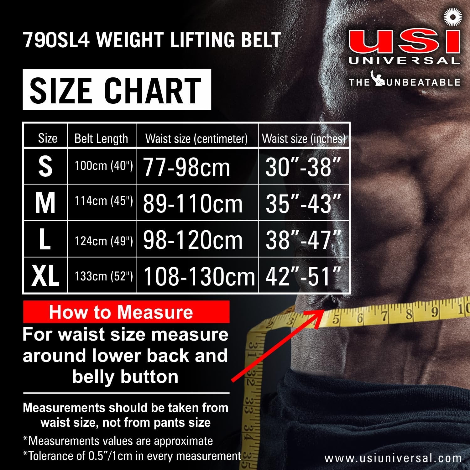 CONTRA WEIGHT LIFTING BELT (790CSL6)