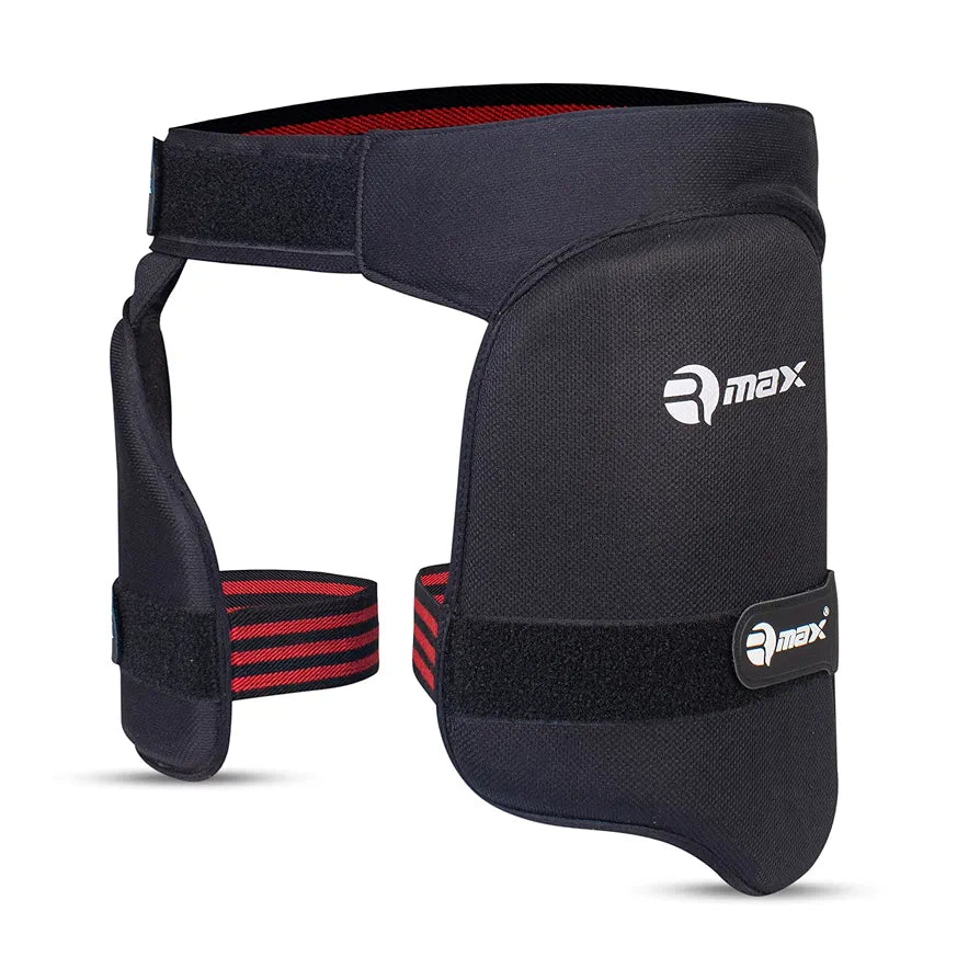 RMAX Professional-Grade Cricket Thigh Pad: Enhanced Comfort, Maximum Protection, Lightweight Design, Adjustable Straps, Sweat-Wicking Fabric, Ideal for Batsmen of All Levels 
