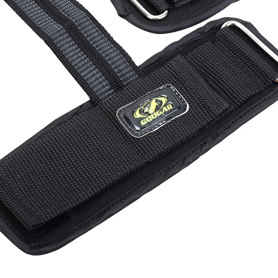 Cougar Weight Lifting Strap Non - Slip Weight Lifting Straps Power Lifting Dead-Lifts Gym bar Wrist Wrap Support Dumbbell Support