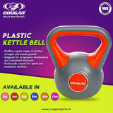 Cougar Plastic Kettlebell for Home Gym, Kettlebells for Strength Training, Fitness & Cardio Training, 4 Kg
