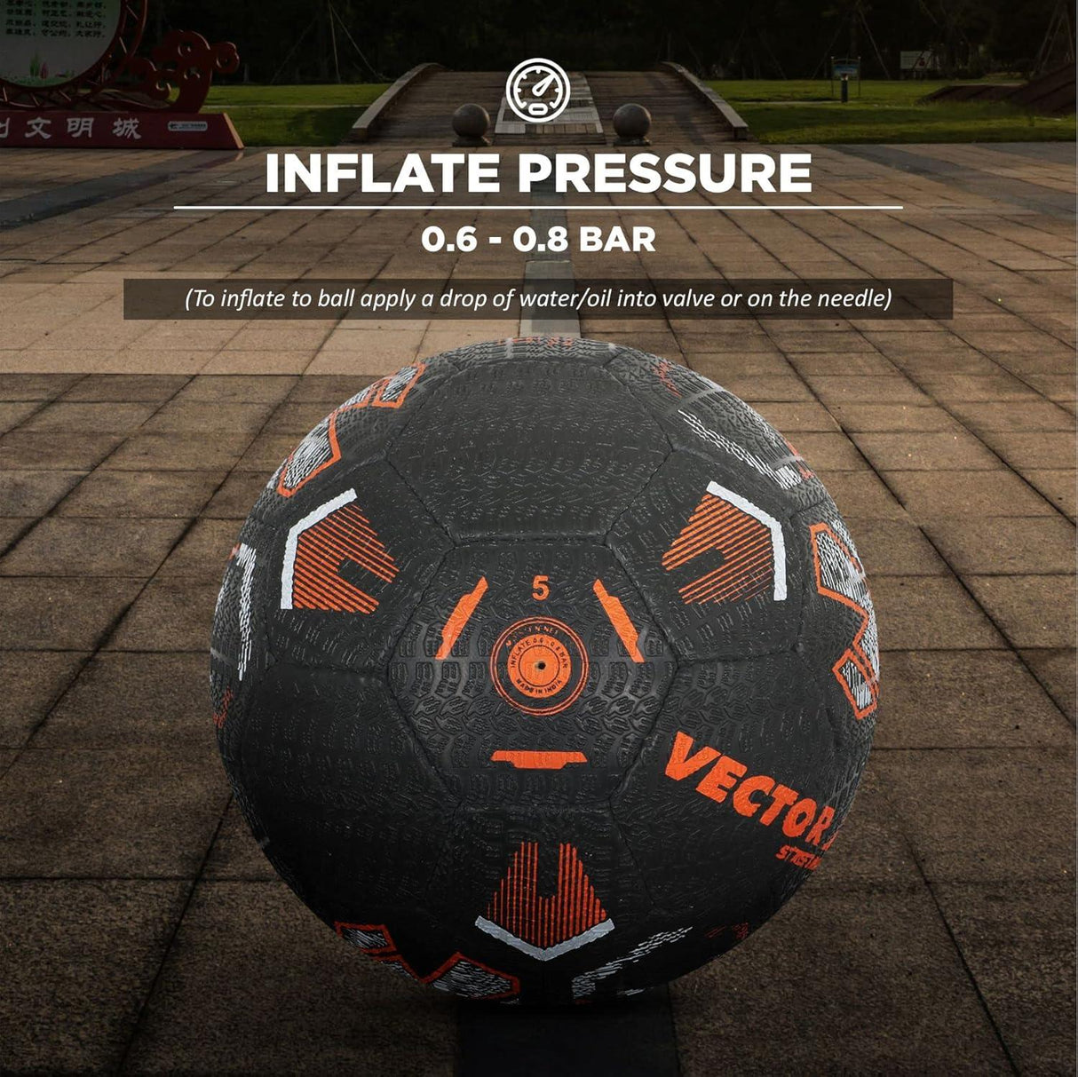 VECTOR X STREET-MANIA Football - Size: 5 (Pack of 1)