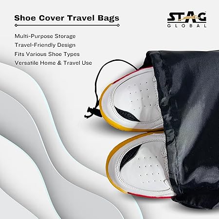 STAG GLOBAL Pack of 5 Shoe Cover | Travel Bags | Ultimate Protection | Organization for Your Footwear