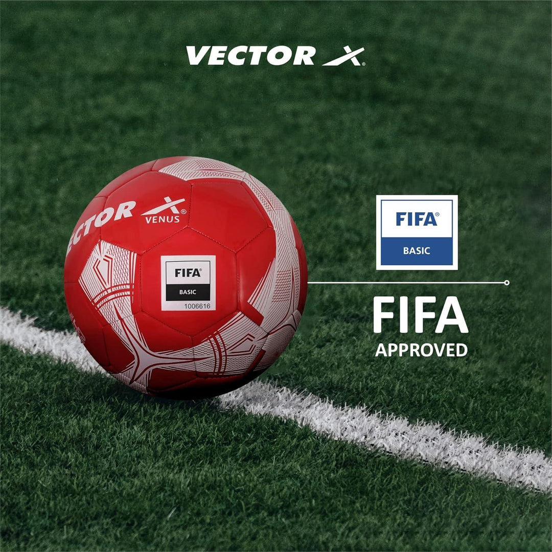 Vector X Venus TPU Machine Stitched Football- Size: 5(Pack of 1)