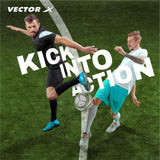 VECTOR X Thermo Bonded X-FORCE Dotted Grain PU Textured Football - Size: 5 (Pack of 1)
