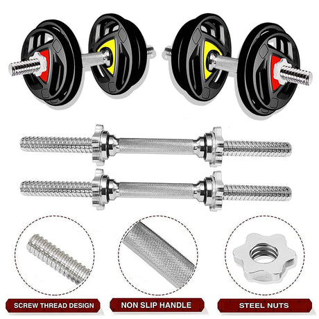 KAKSS Professional Weight Training 10kg-100kg Metal Integrated Rubber Home Gym Set (Proudly Made in  | Kakss Exporters (Kakss