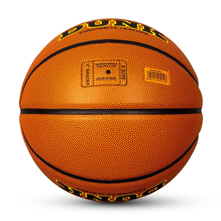 Vector X Dunk Premium PU Cover Professional Basketball with Free Air Needle for Indoor-Outdoor (Color : Brown)