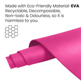 STAG GLOBAL Yoga Mantra Asana Pink Mat With Strap, 4MM Thickness