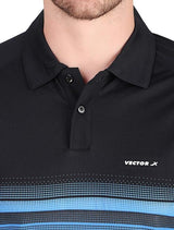 VECTOR X OMT-259 Mens Polo Collar Neck Colourblocked T-Shirt