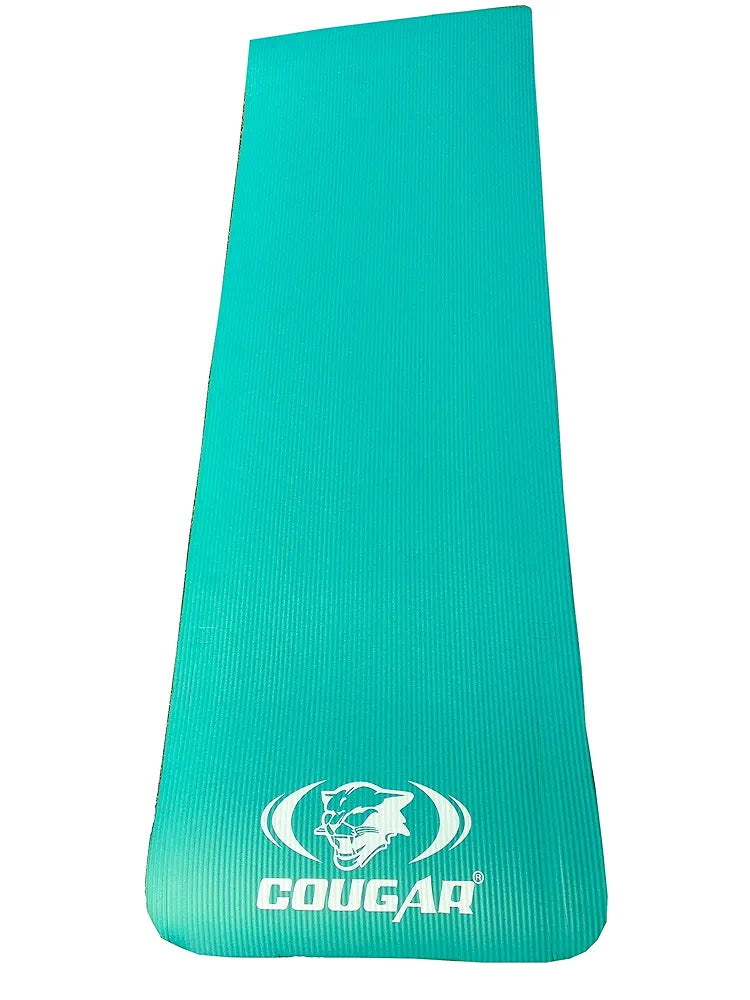 Cougar 12mm Extra Thick NBR Yoga and Exercise Mat with Carrying Strap