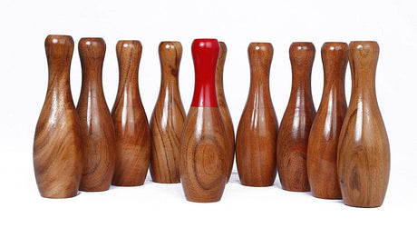 Synco Wooden Lawn Bowling & Ring Toss Game for Kids and Adults | 2-in-1 Game Set