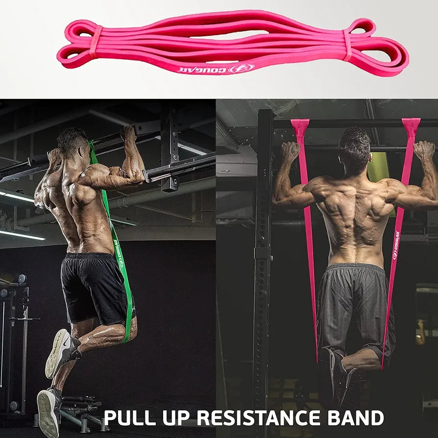 Cougar Resistance Band Pull Up Assist Power Band for Workout, Muscle Tone, Weight Loss Exercises & Body Powerlifting 