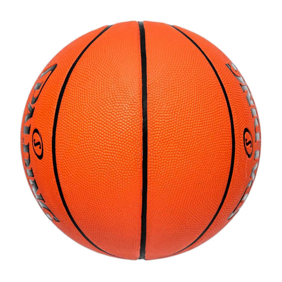 Spalding Varsity TF-150 Rubber Basketball with Free Air Needle (Size-7, Color: Orange), Pack of 1