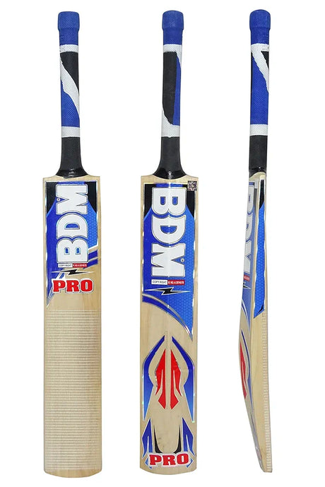 BDM Pro Multi - Piece Cane Handle Kashmir Willow Wood Cricket Bat Carry Case Adult Size - Choose Weight