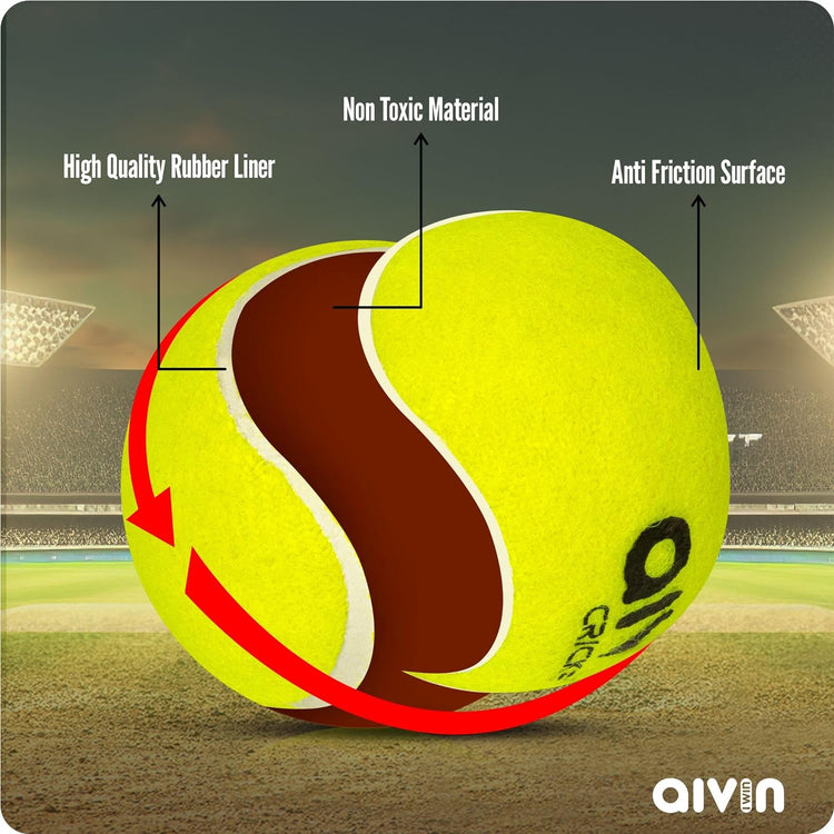 AIVIN Speed High Bounce Tennis Cricket Ball (1)
