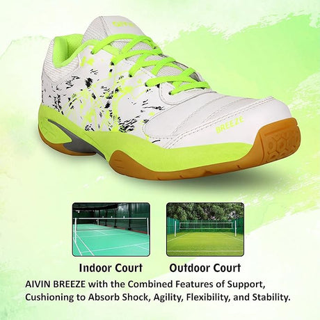 Aivin Breeze Badminton Shoes for Men/Sports and Athletic Footwear with Upper Synthetic/Comfortable Badminton Shoes