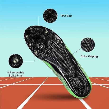 AIVIN Race Running Spikes for Men/Comfortable and Lightweight/Sports Shoe
