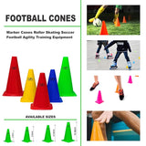 COUGAR Cone Marker, Cone Marker Set, 9 Inches Marker Cones Pack of 10 Multicolour, Space Marker, Agility Training Equipment