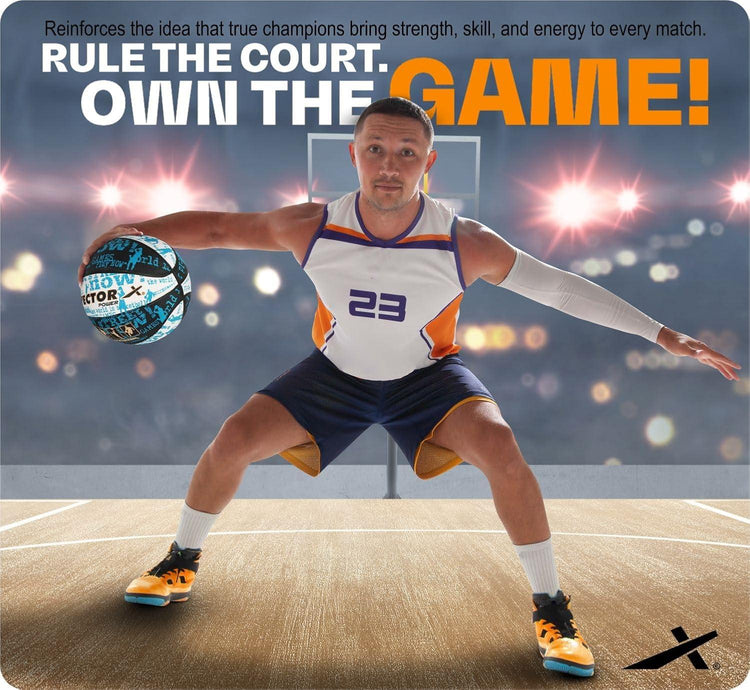 VECTOR X POWER Basketball With Pump and Free Air Needle - Size-7