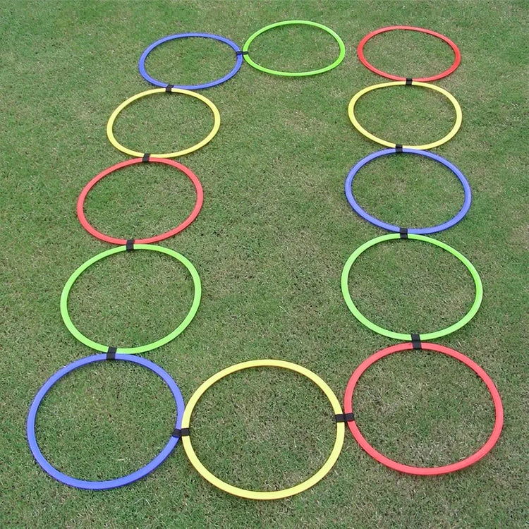 COUGAR Speed Ring Ladder |Training Fitness Agility Workout Excercise for Soccer Football Tennis Baseball Drills Athletic Ladder 