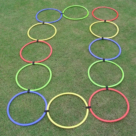 COUGAR Speed Ring Ladder |Training Fitness Agility Workout Excercise for Soccer Football Tennis Baseball Drills Athletic Ladder 