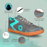 AIVIN Clash Badminton Shoes for Men, Rubber Sole with PVC Synthetic Leather Upper and mesh for Sports, Badminton, Volleyball, Squash, and Table Tennis Light Weight Shoes