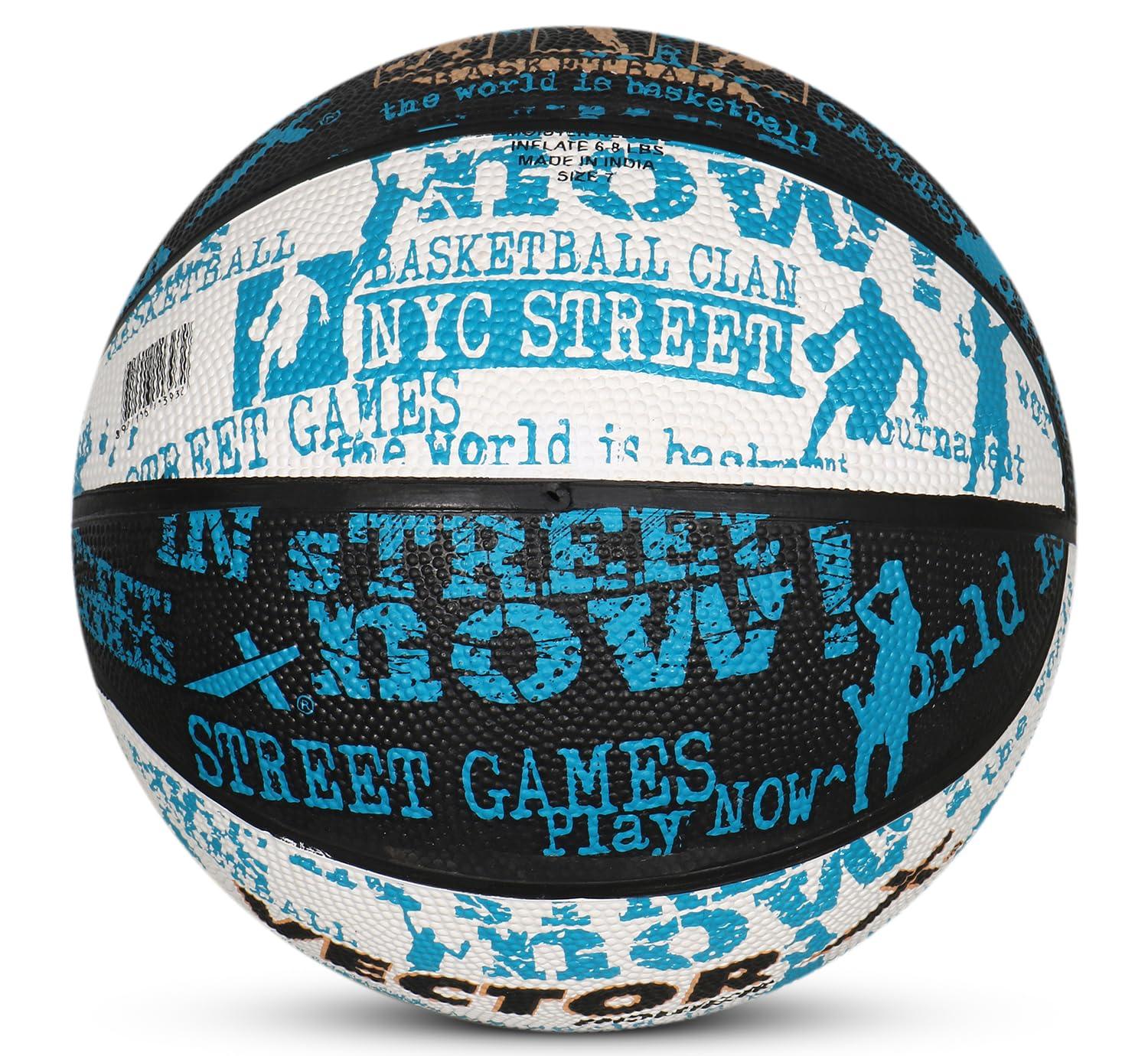 VECTOR X POWER Basketball With Pump and Free Air Needle - Size-7