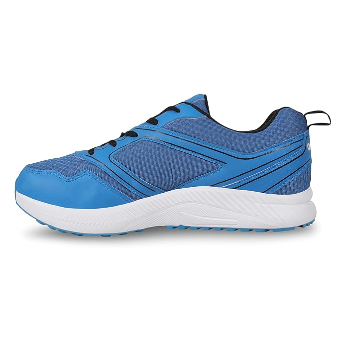 AIVIN Comfort Running Shoes for Men, Rubber Sole with Synthetic Leather Upper and mesh for Sports Best Comfort, Ultra-Lightweight, Walking, Running, Gym & Sports Shoes (Blue)