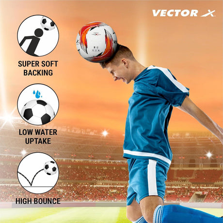 VECTOR X PANTHER Rubberized thermo Fusion FIFA BASIC CERTIFIED Football - Size: 5 (Pack of 1)