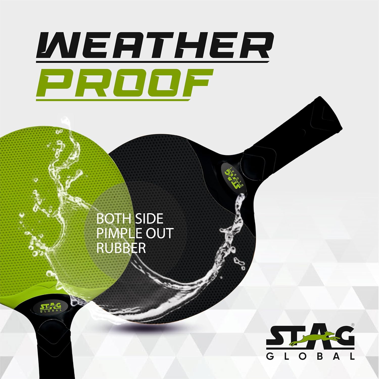 STAG GLOBAL Dura Blade Table Tennis Playset (2025 Model) (2 Racquets & 3 Balls)