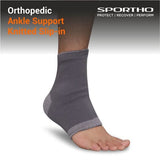 NIVIA Ankle Support With Closed Heel, Ankle Sleeves, Braces or Wraps , For Support & Stability  Available in  S | M | L  | XL & GreyColor , Used for All kind of impact Sports