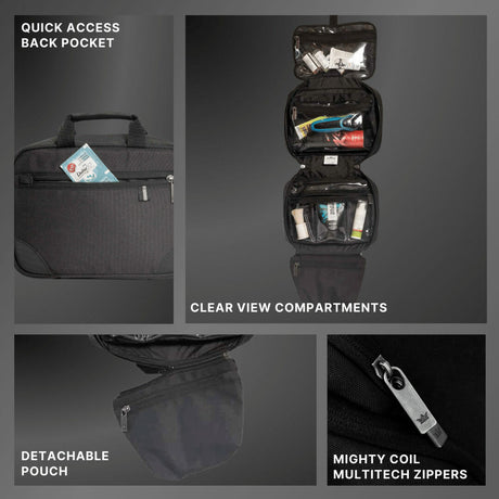 Gods Travel utility and Toiletries Kit - Blue Pixel