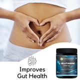 L-Glutamine Powder 5000 mg | Unflavoured | 100% L-Glutamine | 250 g | 50 Servings | Post Workout Recovery Supplement