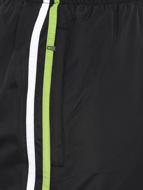Alcis Active Run Black Green Tracksuit