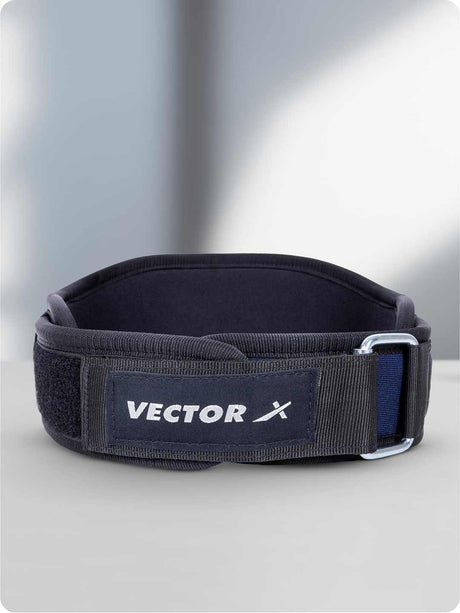 Vector X Go Fit 6 Inch Weight Lifting Gym Belt Quick Locking Gym Belt Fitness Weightlifting Belt for Squats, Weightlifting and Strength Training
