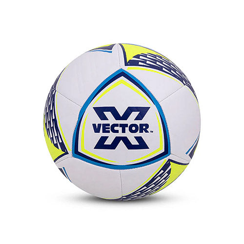 Vector X THRILL 16 Panel EMBOSSED TPU + SR Bladder Machine Stitched Ball|Ideal For Ground, Grass, & Artificial Turf Surface|Match|Training|Practice Soccer Football For Men, Adult, Boys above 15+ Age Size 5 