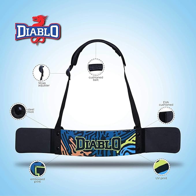 Diablo Muscle Arms Bicep Builder Arm Blaster Fitness Padded Strap | Kibi Sports