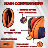 Twirl 5L Orange| Unisex Table Tennis Equipment Bag | Tennis Case | Racket Case | TT Bag Cover |Ping Pong Paddle Case|Case Bag Double-Sided |Professional |Bat Protector Pouch |Travel