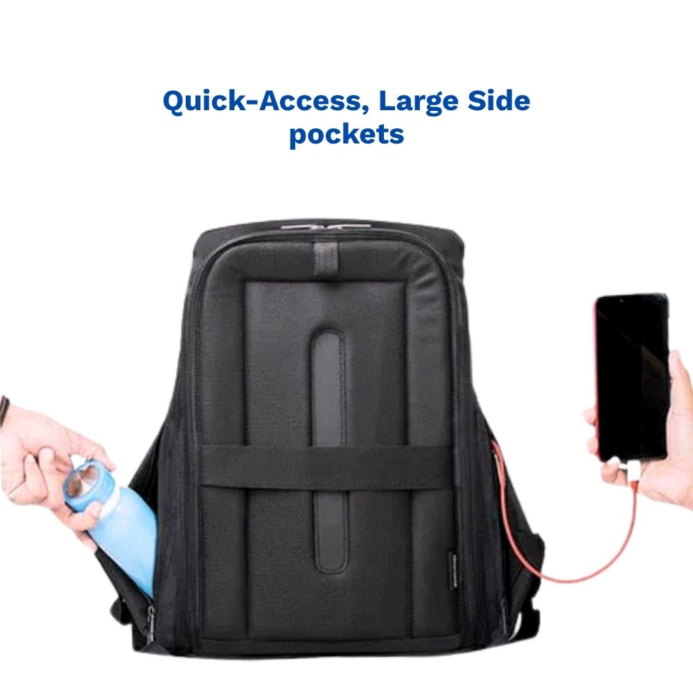 Ghost X Premium Smooth : Hard Shell Anti-Theft 25 Liters laptop Backpack with Water-Resistant Fabric