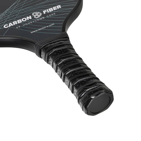 Vector X Omega Pickle Ball Bat Racket Set PP Honeycomb Core Paddle with Premium Grip Low Edge Guard, Durable, Lightweight (1 Racket+ 2 Pickle Ball+Carry Bag)