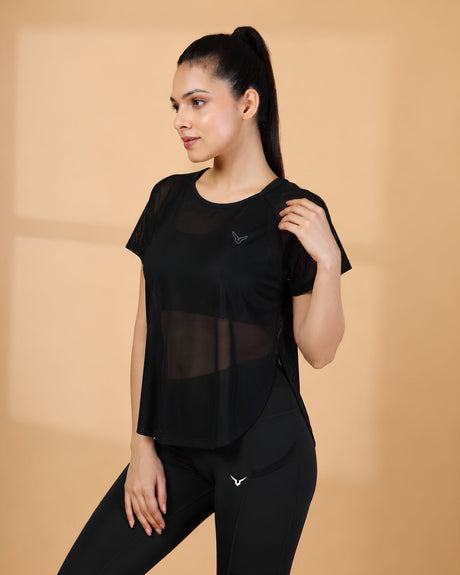 Invincible Women's Yoga Training Mesh Tee