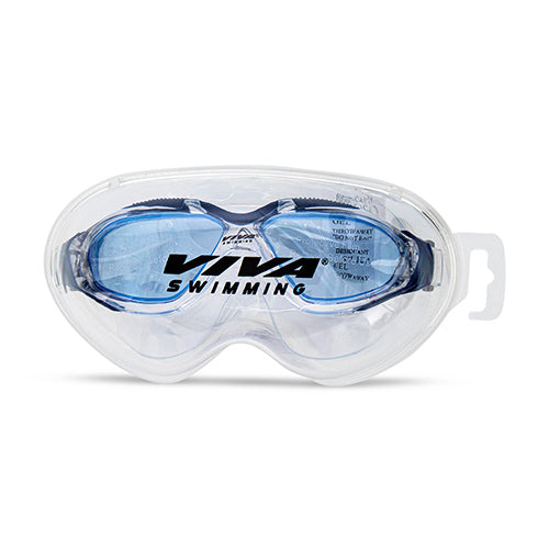 Viva Swimming VIVA-410 High Performance Mask Goggle|Anti Fog|UV Protection|With Branded Case|Unisex Adults/Boys Swimming Goggles