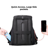 Ghost X Daring Texture Anti Theft Office Laptop Backpack for Men – Hard Shell, 25L Professional Work Bag