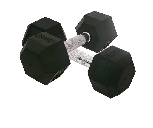 Diablo Hex Rubber Coated Hexagonal Dumbbells | Kibi Sports