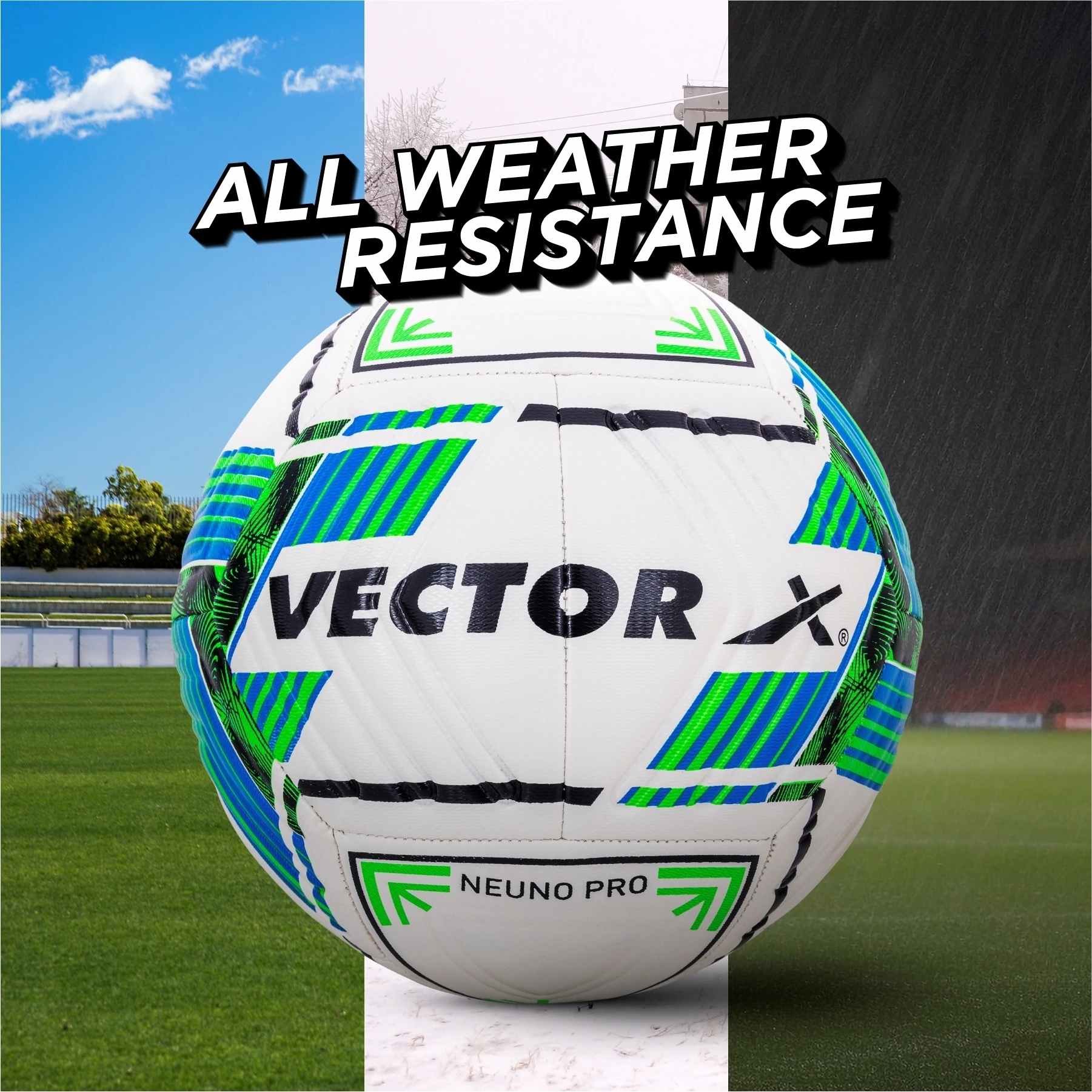 VECTOR X Premium Neuno Pro TPU 3D Embossed Machine Stitched Football - (Standard, Pack of 1)