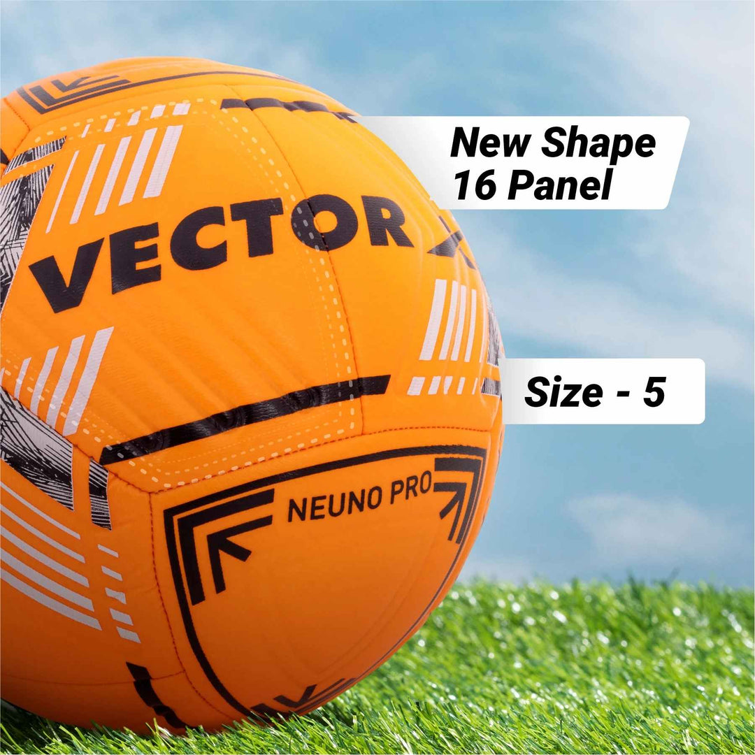 VECTOR X Premium Neuno Pro TPU 3D Embossed Machine Stitched Football - (Standard, Pack of 1)