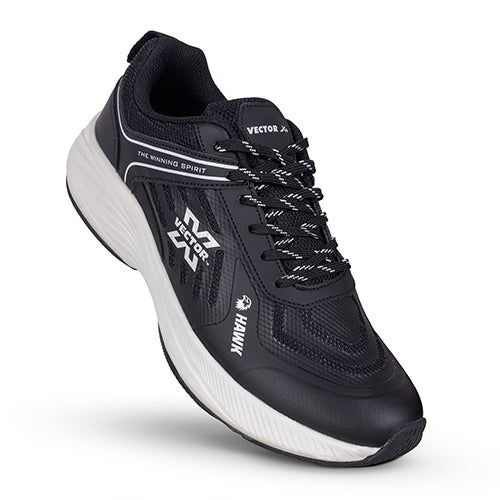 Vector X Hawk Running Court Shoes with Elegant Style TPU Upper|EVA Phylon Rubber Outsole, Lightweight & Comfort Indoor Outdoor Sports Shoe for Boys Men Women