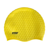 Viva Swimming Silicone Stretchable & Comfortable Swim Cap For Long Hair Cover, Tear-Proof Design Head Cap